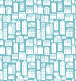 Houses seamless pattern vector image