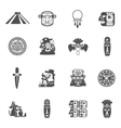 Maya Icons Black vector image