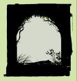 Tree border vector image