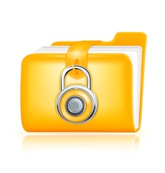 Closed folder icon vector image