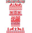 Russian embroidery ornaments vector image