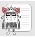 Modern cute ornate doodle fantasy monster Modern cute ornate doodle fantasy monster vector image