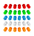 Push pins vector image