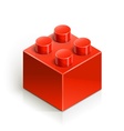 Brick meccano toy vector image