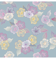 Floral seamless pattern with beautiful flowers vector image