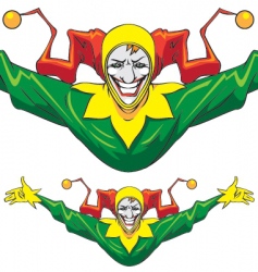 Joker man vector image