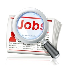 Job Search vector image