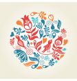 Greetings card vector image