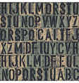 Grunge block letters background vector image