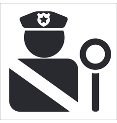 Police icon vector image