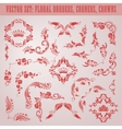 Set of damask ornaments Set of damask ornaments vector image