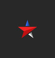 Star logo mockup usa patriotic icon design vector image