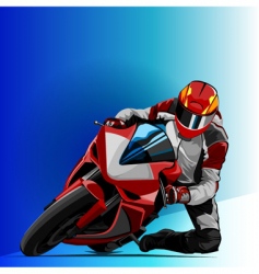 Bike racing vector image