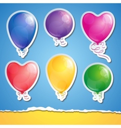 Set of balloons vector image