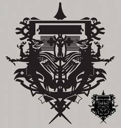 Coat of arms vector image