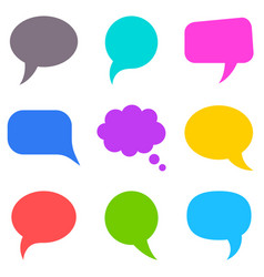 Colorful speech bubbles collection Colorful speech bubbles collection vector image