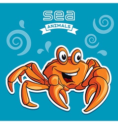 Crab vector image