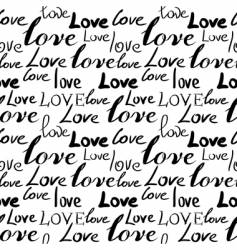 Seamless background with words vector image