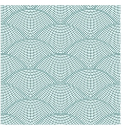 Seamless ocean wave dot pattern vector image