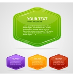 Abstract speech bubbles vector image