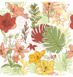 Floral pattern vector image
