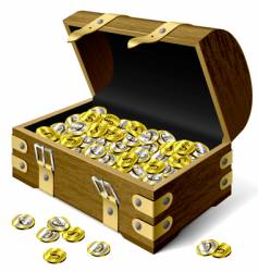 Treasure chest vector image
