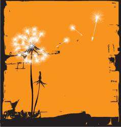 Dandelion illustration vector image