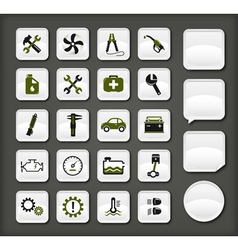 Car service icons vector image