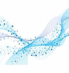 Water and bubbles vector image