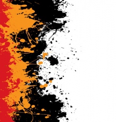 Ink splat border vector image