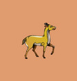Golden deer character vector image