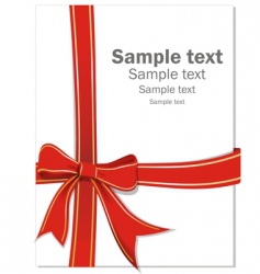 Gift ribbon vector image