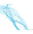Water and bubbles vector image