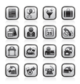 Business and finance icons vector image