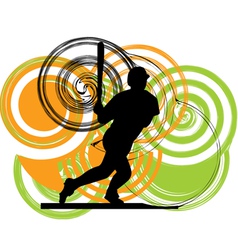 Baseball player vector image