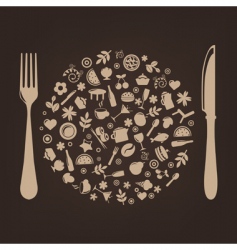 Restaurant background vector image