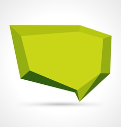 Angular speech bubble vector image