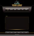 Website template vector image