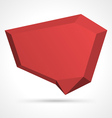 Angular speech bubble vector image