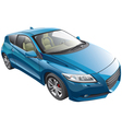 Blue sport car Blue sport car vector image