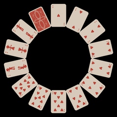 Circle shapes vector image
