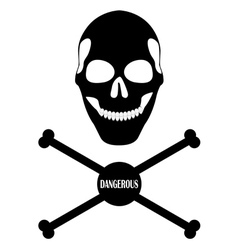 Human skull and bones Human skull and bones vector image