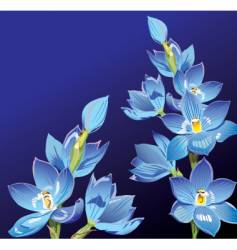 Floral background vector image