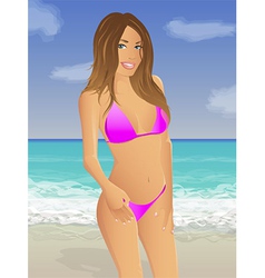 Bikini Beach vector image