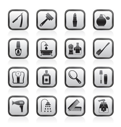 Body care and cosmetics icons vector image