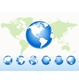 Global spheres vector image