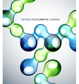 Glossy bubble abstract background vector image