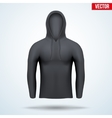 Hoodie black design templates vector image