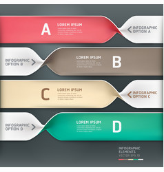 Spiral infographics options banner vector image