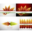 Autumn background set vector image